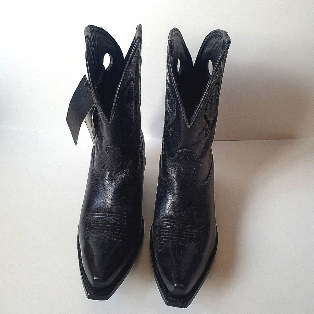 *Black Star* MATADOR  Boots - Black  All Leather  - Women's Sz 11 New W tags